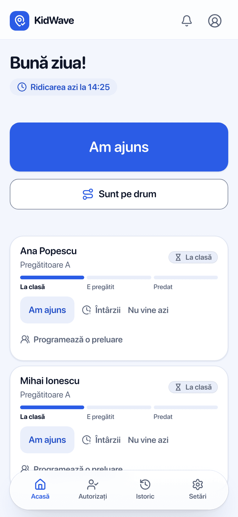 O zi obișnuită, pas cu pas